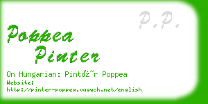 poppea pinter business card